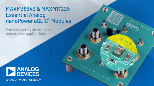 , Analog Devices’ Essential Analog nanoPower Modules Extend Battery Life in Space-Constrained Applications