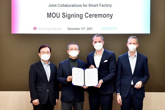 , Siemens joins forces with LG Energy Solution: towards more intelligent, leaner and cleaner battery production