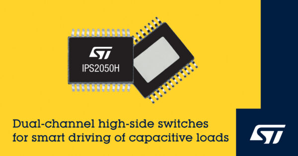 , Dual High-Side Switches from STMicroelectronics Add Extra Flexibility for Driving Capacitive Loads