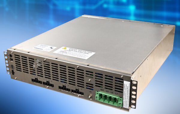 , 98% efficient, air-cooled 45kW AC-DC power supply provides a 385Vdc input for distributed power systems