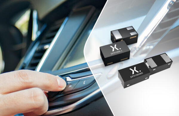 , Ultra-low capacitance ESD protection diodes from Nexperia protect automotive data interfaces