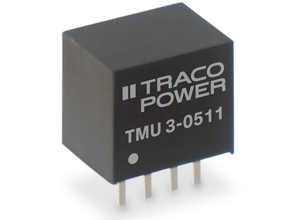 , TMU 3 Series Compact unregulated 3 Watt DC/DC converters (SIP-4) for industrial applications