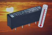Miniature high voltage reed relay from Pickering now rated up to 150°C