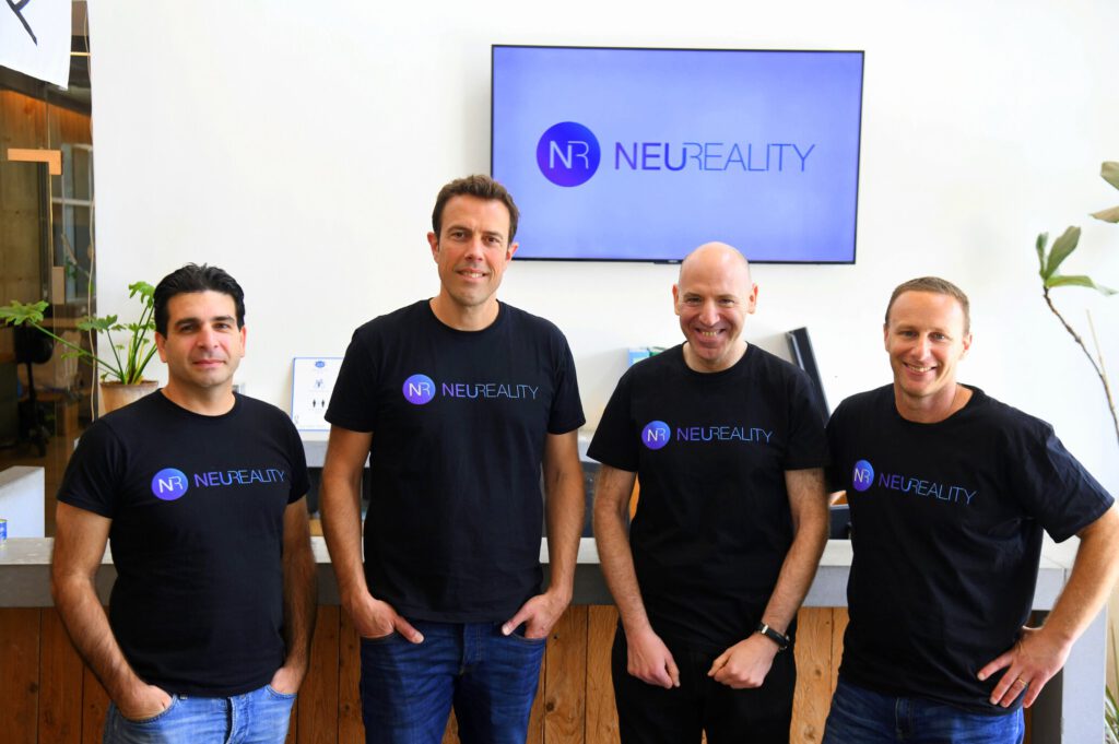 NeuReality-leading-team.-From-left-to-right-VP-VLSI-Yossi-Kasus-CEO-Moshe-Tanach-CTO-Lior-Khermosh-VP-Operations-Tzvika-Shmueli.-Photo-Yossi-Zeliger